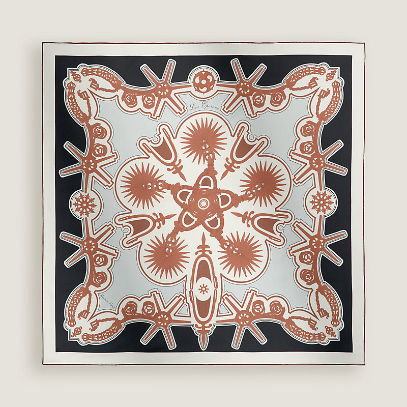 Les Eperons double face scarf 90 | Hermès USA